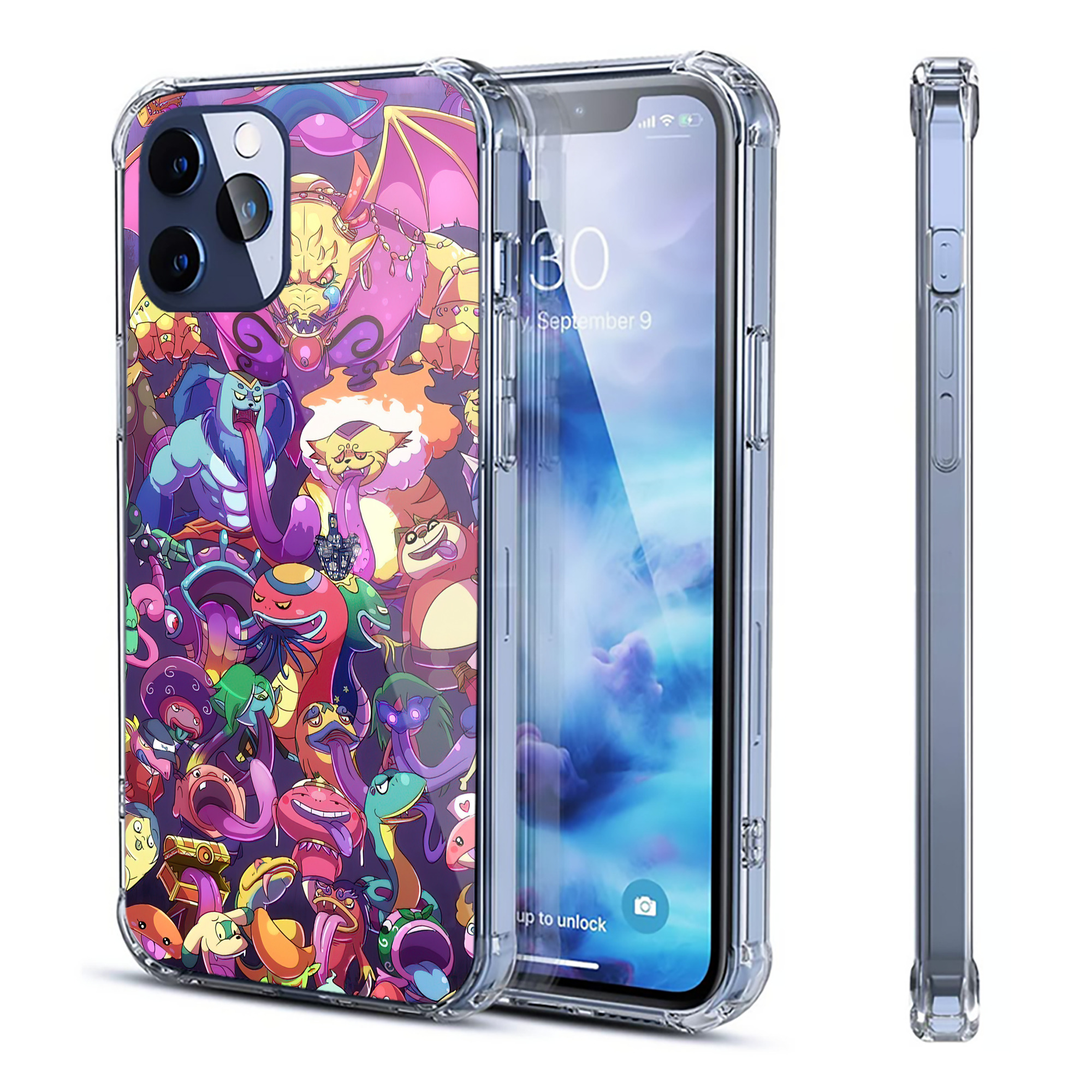 （画像用） 妖怪ウォッチ Yo-kai Watch 【iPhone 12シリーズ対応】透明スマホケース（クリアソフトケース）